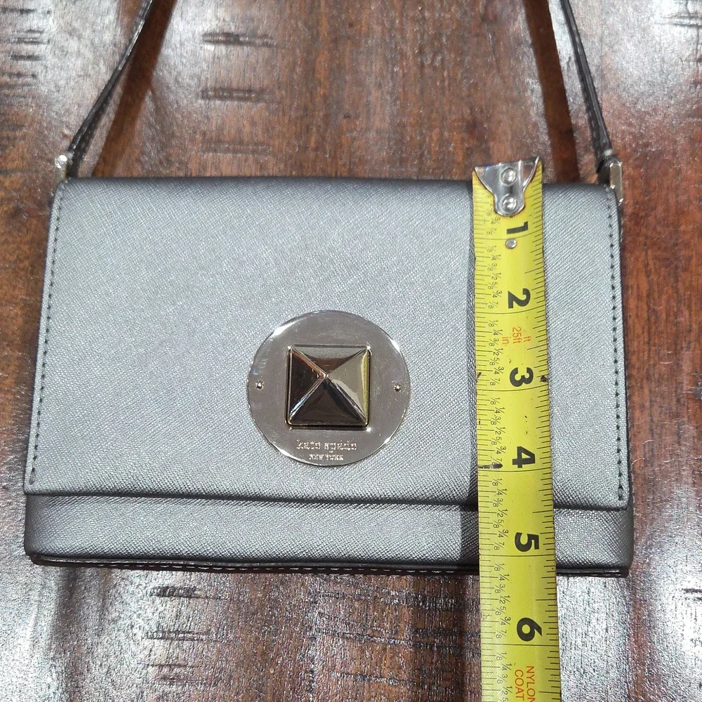 Kate Spade Elegant Silver Crossbody Bag